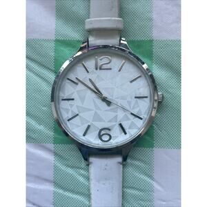 FMD Silver Tone White Dial And Band Women’s Quartz Watch